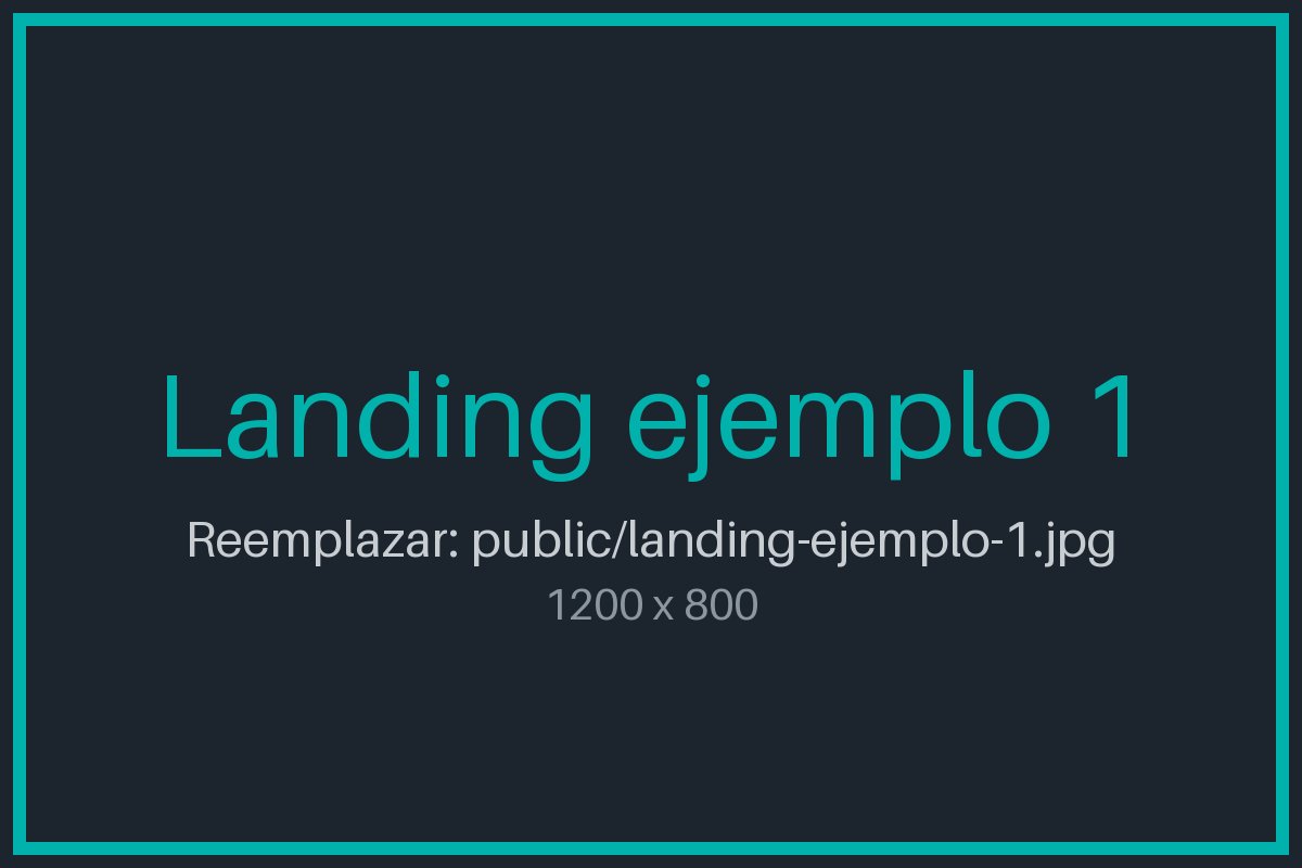 Ejemplo de landing page para un negocio local